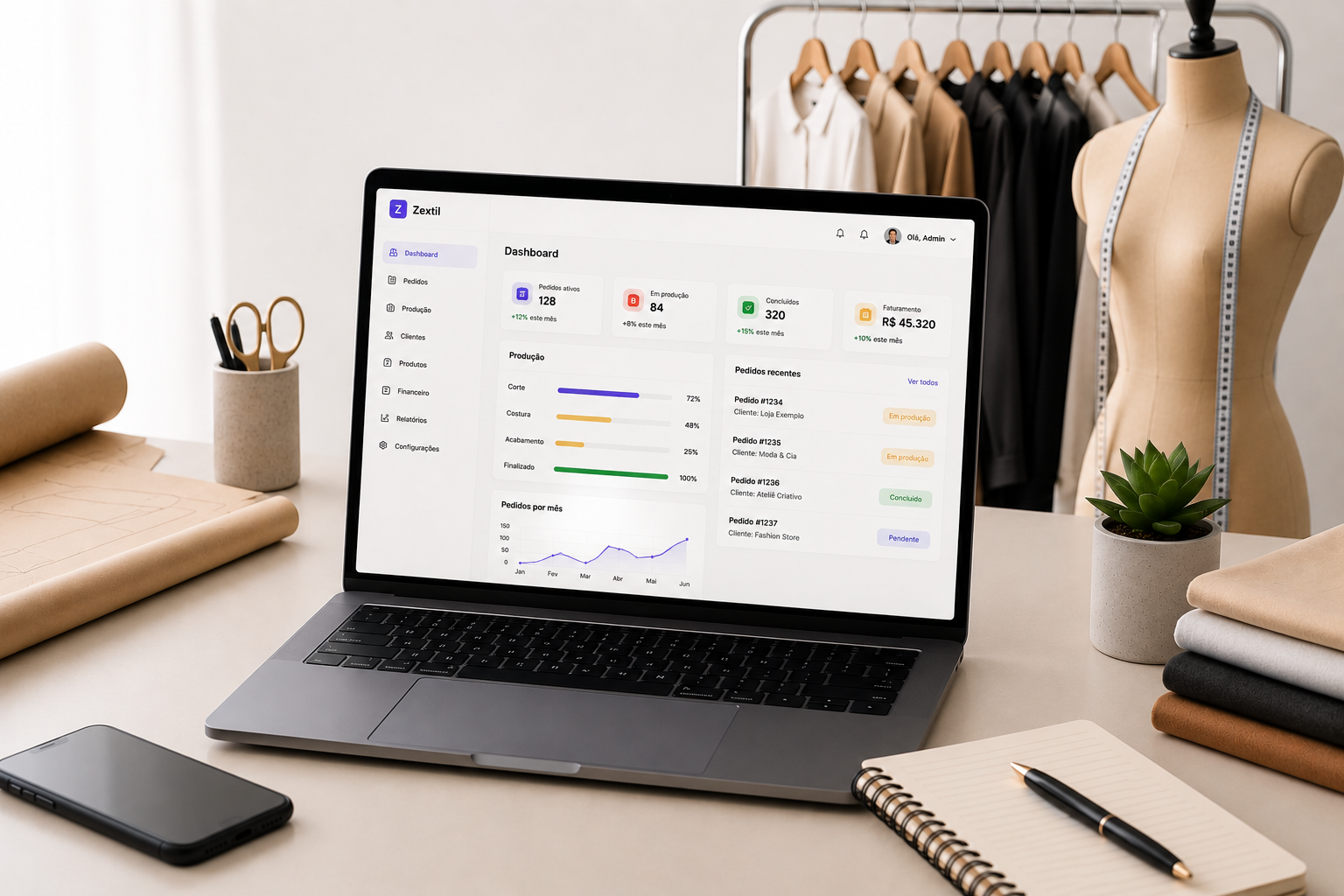 Zextil — CRM para produção têxtil